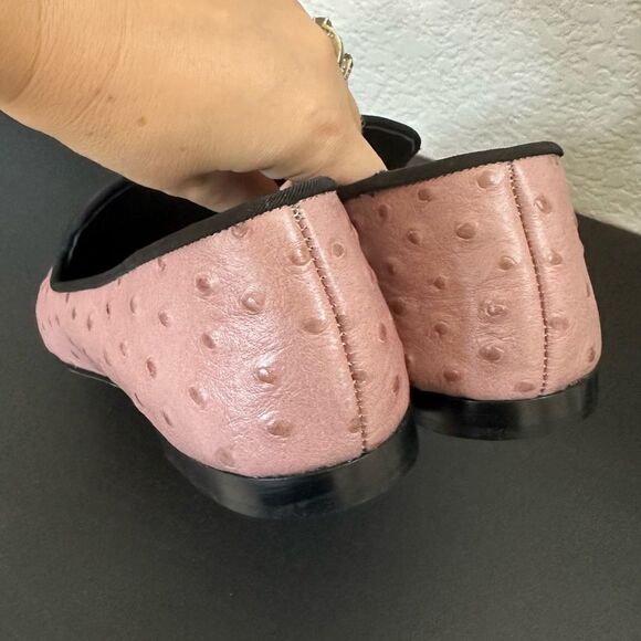 Giuseppe Zanotti Ostrich Textured Leather Slip On Stylish Loafer - Picture 8 of 13